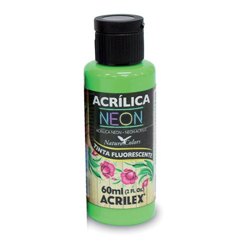 Acrilex - Pintura Acrílica Neon 60 Ml Rojo