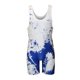 thumbnail image 2 of Malla de Lucha Matman The Splatter para Hombre en Azul, 2 of 4