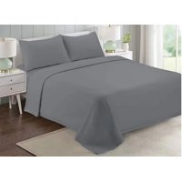 Genérico - Juego De Sábanas Polar Invierno 1.5 Plazas - Gris