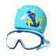 thumbnail image 3 of Gorro De Baño Para Niños Gorro De Baño Gafas De Natación Para Niños Para Nadar Buceo Niños Azul Oscuro, 3 of 3