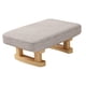 thumbnail image 5 of Reposapiés con Patas de Madera Taburete otomano pequeño, Multifuncional, Decorativo, Rectángulo, Taburete Acolchado para pies para habitación de Invit gris, 5 of 5