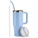thumbnail image 1 of Vaso Térmico KooK 1,2 L azul cielo con asa, aislamiento al vacío, 1 of 6