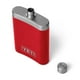 thumbnail image 1 of Frasco YETI de 200 ml, 7 onzas, con embudo Rescue Red, acero inoxidable 18/8, 1 of 3