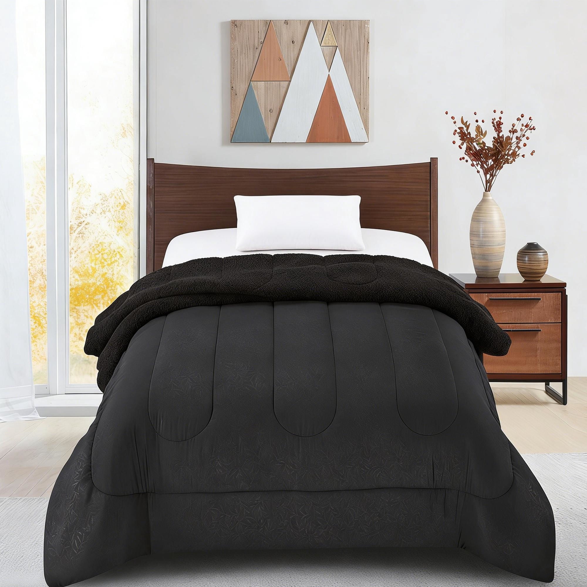 Plumón Sherpa Embossed Estampado 1.5 Plazas 170 x 240 cm