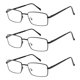 thumbnail image 1 of Set de 3 gafas de lectura Success Eyewear, color negro, Magnificación 1.5, 1 of 4