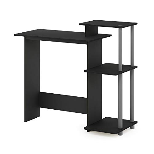 Escritorio Portátil Y Notebook Eficiente Furinno, Negro/Gris