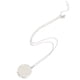 thumbnail image 1 of Forma redonda Marco de fotos Locket Memorial Hombres Mujeres Collar Plata, 1 of 5