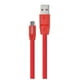 thumbnail image 1 of Cable USB A Micro USB 1.2Mts Flat Rojo 2518R, 1 of 6