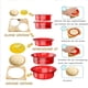 thumbnail image 3 of Molde para hacer sándwiches de pan - Cortador de sándwiches Uncrustables para niños - Cortador de sándwiches, sellador y cortador de galletas DIY Lonchera y caja bento para niños y niñas (rojo), 3 of 6