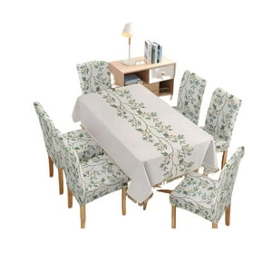 Teng Fei - Juego Mantel Más 6 Fundas De Silla Para Comedor 140X220 Cm