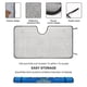 thumbnail image 2 of RoboGobo Parasol para Parabrisas Delantero Protector Plegable, Visera Solar para Auto Bloquea Rayos UV Mantiene tu Vehículo Fresco140cm*76cm, 2 of 6