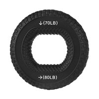 Magideal - Fortalecedor De Agarre De Mano Para Construcción De Músculos, Entrenador De Fuerza, Equipo De Entrenamiento, Ejercicio Muscular Para Ancianos, Músico, Negro 70 A 80Lb