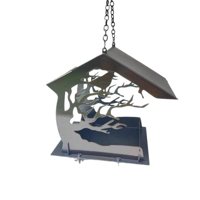 Magideal - Estación De Alimentación De Pájaros Comedero Para Pájaros Al Aire Libre Comedero Resistente Para Cardenales Y Pinzones Para Adornos De Patio Trasero Y