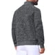 thumbnail image 3 of INSPIRE CHIC Suéter de Hombre con Cremallera Cuarto Manga Larga Cuello Simulado Pullover Suéteres L Gris Oscuro, 3 of 6
