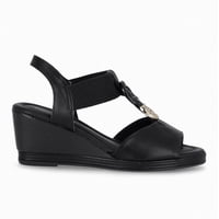 Sandalia Mujer Negro/Dorado Alice Piccadilly