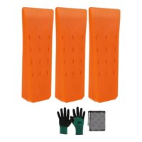 Magideal - 3 Piezas De Cuña Para Tala De Árboles, Herramienta De Registro, Cuña De División, Cuña Para Motosierra, Material Pp, Construcción Ligera, Adecuada Par