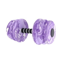 Ioensy - Barra De Mancuernas Acuáticas Para Piscina, Para Mujer Y Hombre, Color Violeta Y Blanco