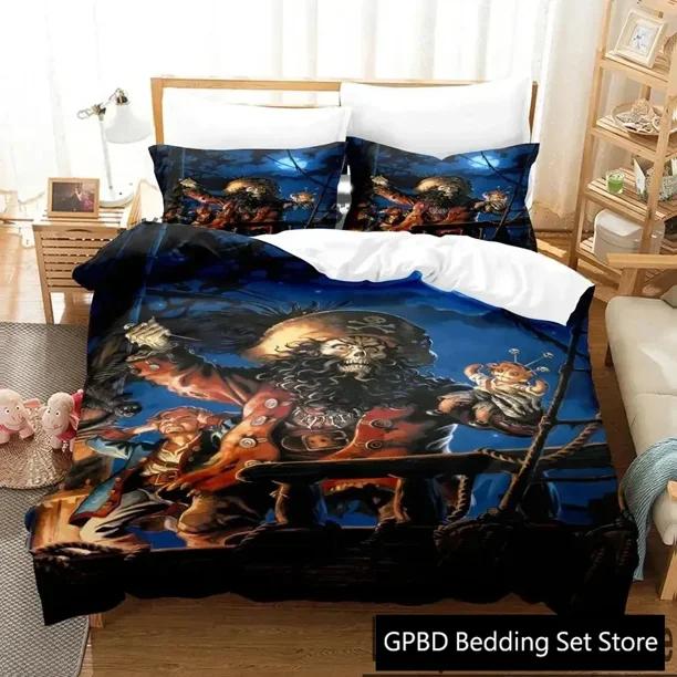 Monkey Island Lechuck Bedding Set Boys Girls Duvet Cover Pillowcase Bed boys Adult