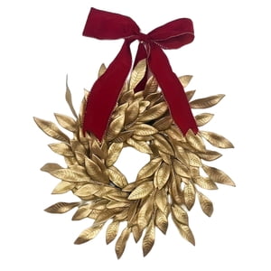 Magideal - Corona Navideña Redonda Adorno Artificial Guirnalda Decorativa Pared Material Pp Fácil Mantenimiento Apto Para Puerta Ventana Fiesta Hogar Dormitorio