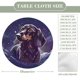 thumbnail image 2 of Dachshund theme Fitted Round Tablecloths Elastic Edged Table Covers Waterproof Table Cloth For Kitchen Holiday Party Tables Decor 120cm, 2 of 6