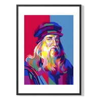 Genérico - Cuadro Póster Da Vinci Pop Art 33X43 Cm