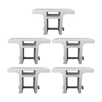 Magideal - 5 Soportes De Montaje En Pared Para Toldos Retráctiles, Soporte De Pared Para Toldo De Sombra, Toldo De Sombra Para Exteriores, Patio Trasero, Terraza