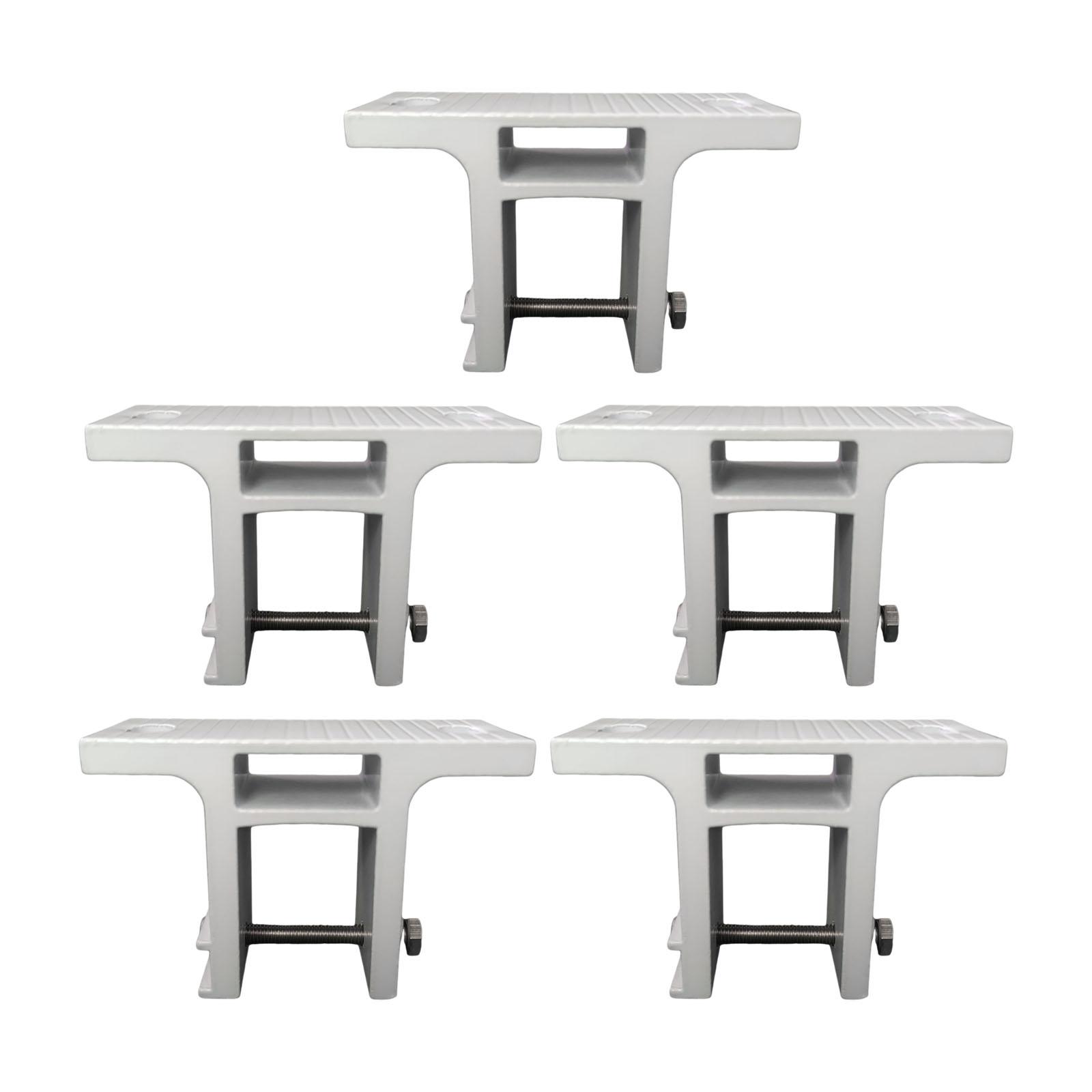 Magideal - 5 Soportes De Montaje En Pared Para Toldos Retráctiles, Soporte De Pared Para Toldo De Sombra, Toldo De Sombra Para Exteriores, Patio Trasero, Terraza