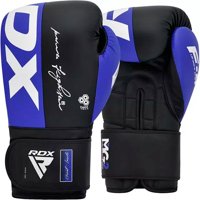 Rdx - Guantes De Boxeo - F4 Pro Black Blue - Talla 14 Onz - Bgr-F4R
