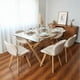 thumbnail image 1 of Comedor Moderno Mesa Xinia 140x90 + 6 Sillones Rubik Velvet Beige, 1 of 2