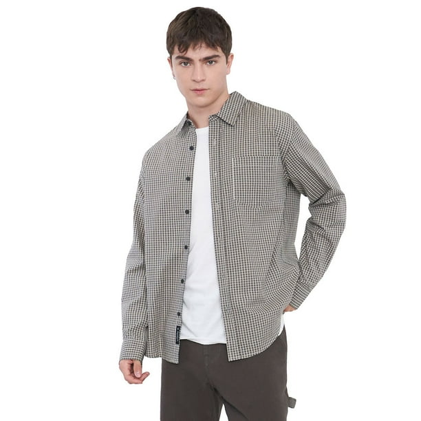 Camisa Hombre Manga Larga Black Sas Corona