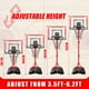 thumbnail image 2 of Canasta de baloncesto NZQXJXZ Upgrade para niños con soporte de 1,1 a 1,9 m, 2 of 3