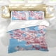 thumbnail image 5 of Flor de Cerezo Conjunto de sábanas temático, trío de piezas, cómodo y amigable con la piel, diseño único, regalo de decoración para el hogar para familiares, amigos y fans,173cm *218cm, 5 of 6