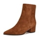 thumbnail image 1 of Bootie Nine West Maribu de gamuza color coñac para mujer con tacón de 4,5 cm, 1 of 6