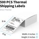 thumbnail image 2 of KNAON 4x6 Thermal Shipping Labels, paquete de 500, formato plegado en acordeón, 2 of 3