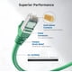 thumbnail image 3 of Cable Ethernet Matters Cat 6A de 150 pies, verde, sin enganches, 3 of 8
