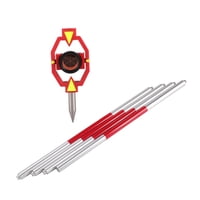 Ioensy - Mini Prisma Para Trabajos De Construcción En El Campo, Herramienta De Topografía Terrestre Para Estación Total De 17,5 Mm