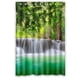 thumbnail image 1 of Cortina de ducha con diseño de bosque de río y fantasía, con ganchos, tamaño 48 x 72 pulgadas, 1 of 3