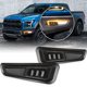 thumbnail image 1 of Luces antiniebla LED CJOVSE Raptor ámbar DRL con lente ahumado, 1 of 7