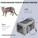 thumbnail image 4 of Transportín para mascotas Henkelion, tamaño grande, para perros y gatos de hasta 11 kg, color gris, 4 of 7