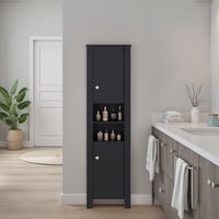 Tuhome - Estante Organizador Baño Vanessa 2 Puertas Wengue