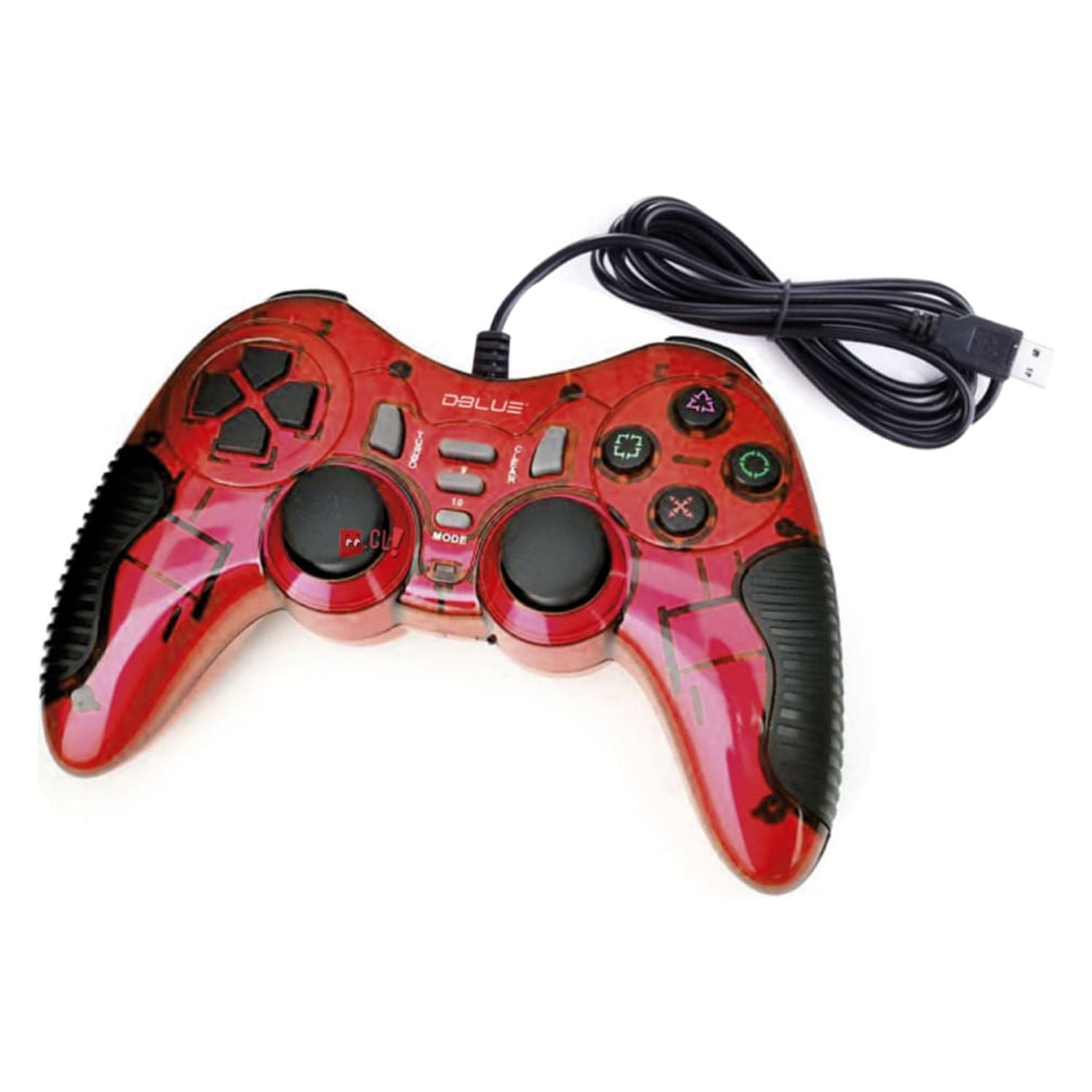 Dblue - Joystick D-shock Usb Para Pc Color Rojo - Ps