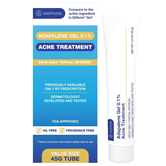 Adapalene Gel 0 1% Fsa Hsa Tratamiento Para El Acné 45 G