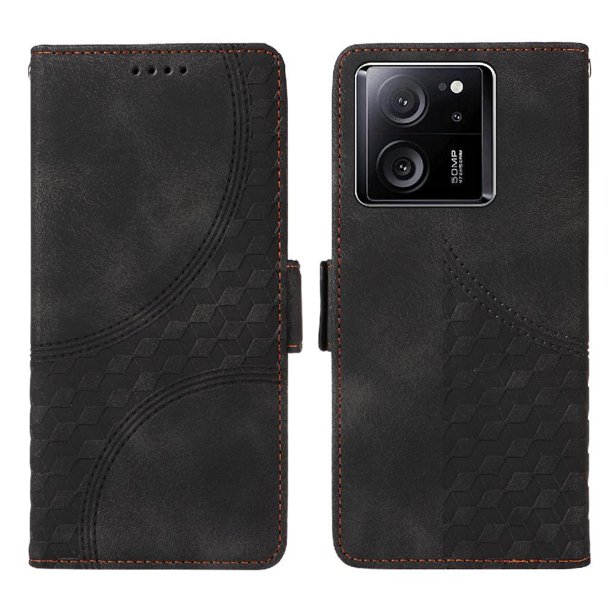 Carcasa FOXDOCK Xiaomi 13T de cuero PU, diseño acolchado clásico, protección contra caídas y rayones