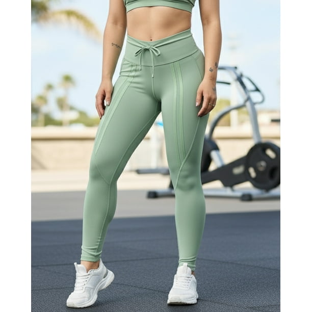 Calza Deportiva Push Up Mujer Lazo Frontal Premium