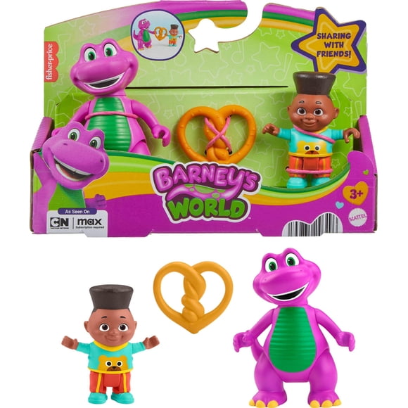 Figura de juguete Fisher-Price Barney & Friend David, juego de 3 piezas