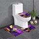 thumbnail image 1 of Amos del Universo: Revolución Juego de 3 alfombras de baño de coral fleece: tapete de baño + alfombra de inodoro en forma de U + funda de tapa de inodoro en forma de O, 1 of 6