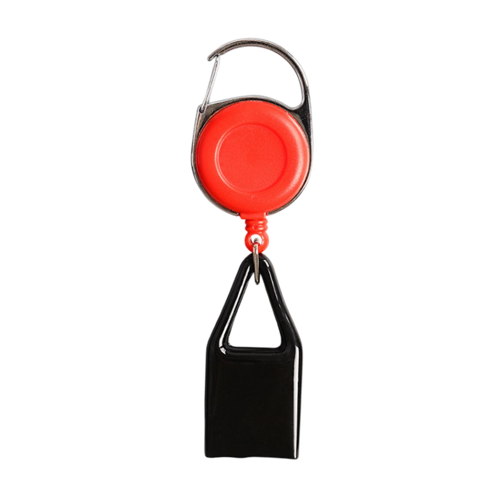 Bothyi - Funda Retráctil Para Llavero Con Cinturón Para Eventos De Camping, Color Rojo