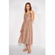 thumbnail image 2 of Vestido Midi Estampado Jacinta Beige beige M, 2 of 5