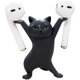 thumbnail image 1 of Soporte para AirPods ATHAND con diseño de gato negro de 5,5 cm – Decoración de escritorio, 1 of 6