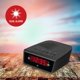 thumbnail image 2 of Radio despertador GPX C224B con doble alarma AM/FM, LED rojo y negro, 2 of 3